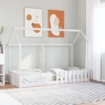 vidaXL Cadre de lit d'enfants forme de maison sans matelas 80x200 cm