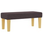 vidaXL Lit à ressorts avec matelas Marron foncé 80 x 200 cm tissu