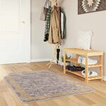 vidaXL Coureur de Tapis MARSA Gris 100 x 150 cm Polyester et PVC
