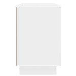 vidaXL Bureau Blanc brillant Bois d'ingénierie 142 5 x 50 x 75 cm