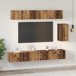vidaXL Ensemble meuble TV 6 Pièces Bois ancien 100 x 30 x 30 cm
