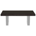 vidaXL Étagère de vasque murale acier et bois de chêne massif