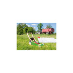 KLAAS Chariot de marche forme tondeuse à gazon bois massif  laqué multicolore
