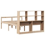 vidaXL Lit bibliothèque sans matelas 140x200 cm bois massif de pin