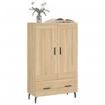 vidaXL Buffet haut chêne sonoma 69 5x31x115 cm bois d'ingénierie