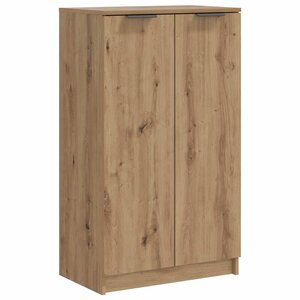 vidaXL Armoire à chaussures chêne artisanal bois d'ingénierie