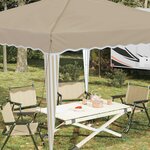 vidaXL Tente de fête pop-up 288 x 288 x 245 cm Crème Tissu Oxford