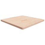 vidaXL Dessus de table carré 90x90x4 cm Bois chêne massif non traité