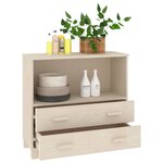 vidaXL Buffet HAMAR Marron miel 85x35x80 cm Bois massif de pin