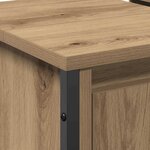 vidaXL Cabinet de Lavabo avec stockage Chêne artisanal 60 x 35 x 60 cm