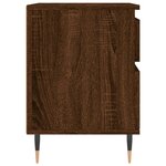 vidaXL Tables de chevet 2 Pièces chêne marron 40x35x50 cm bois ingénierie
