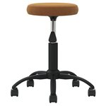 vidaXL Chaise de salle à manger Marron Velours