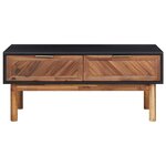 vidaXL Table basse 90x50x40 cm Bois d'acacia massif et MDF