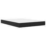 vidaXL Cadre de lit avec matelas Noir 160 x 200 cm Simili cuir