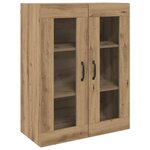 vidaXL Haut Armoire 2 Pièces chêne artisanal 69 5 x 34 x 180 cm