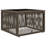 vidaXL Ensemble de canapé de jardin 11 Pièces Gris polyrotin
