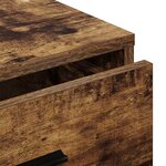 vidaXL Buffet avec tiroir Chêne fumé 40 x 41 x 75 cm Bois d'ingénierie