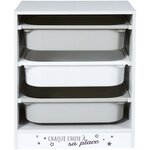 Meuble de rangement enfant tidy 3 bacs