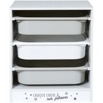 Meuble de rangement enfant tidy 3 bacs