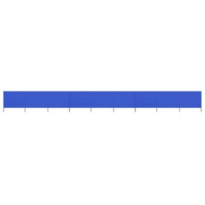 vidaXL Paravent 9 panneaux Tissu 1200 x 120 cm Bleu azuré
