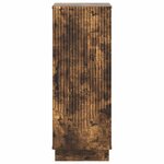 vidaXL Buffet Chêne fumé 33 x 34 5 x 87 cm Bois d'ingénierie
