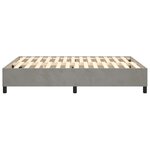 vidaXL Cadre de lit sans matelas gris clair 140x190 cm velours