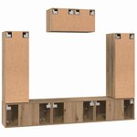 vidaXL Ensemble meuble TV 7 Pièces Chêne artisanal Bois d'ingénierie