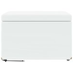 vidaXL Tabouret Blanc Cuir Synthétique et Bois Composite