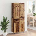 vidaXL Haut Armoire Bois Ancien 69 5 x 34 x 180 cm Bois d'ingénierie