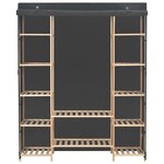 vidaXL Garde-robe Gris 135 x 40 x 170 cm Tissu