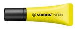 Surligneur NEON Tendance Pointe Biseautée 2- 5 mm jaune STABILO