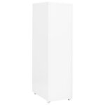 vidaXL Classeur mobile Blanc 28x41x109 cm Métal