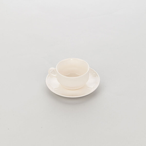 Tasse à café en porcelaine décorée taranto 100 à 270 ml - lot de 6 - stalgast - porcelaine x48mm