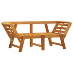 vidaXL Banc de jardin avec coussins 2 en 1 bois d'acacia massif