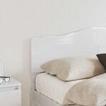 vidaXL Tête de lit Blanc Brillant 160 cm Bois d'ingénierie