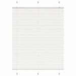vidaXL Store plissé blanc 110x100cm largeur du tissu 109 4cm polyester