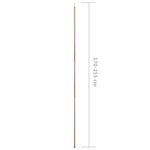 Vidaxl mâts de tente télescopiques 170-255 cm 2 pièces acier galvanisé