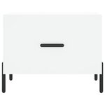 vidaXL Tables basses 2 Pièces blanc 50x50x40 cm bois d'ingénierie