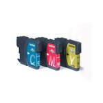 Voordeelverpakking lc-1100c m y original cyan  magenta  jaune 3 pièce(s)