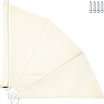 Tectake Brise vue rétractable - beige