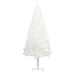 vidaXL Arbre de Noël artificiel pré-éclairé blanc 180 cm