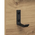 vidaXL Porte-manteau mural avec étagère avec stockage avec miroir Chêne artisan 70 x 10 x 90 cm