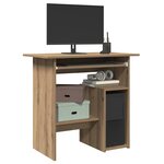 vidaXL Bureau chêne artisanal 80x45x74 cm bois d'ingénierie
