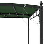 vidaXL Pavillon 3 x 3 x 2 55 m Vert Acier enduit de poudre et tissu