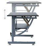 Vidaxl table à dessin pour adolescents noir 110x60x87 cm mdf