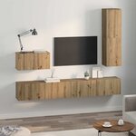 vidaXL Ensemble de meubles TV 4 Pièces chêne artisanal 200 x 30 x 30 cm