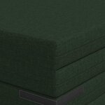 vidaXL Canapé-lit pliable 140 x 67 x 45 cm Vert foncé