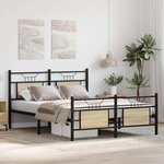 vidaXL Cadre de lit sans matelas chêne sonoma 140x200 cm