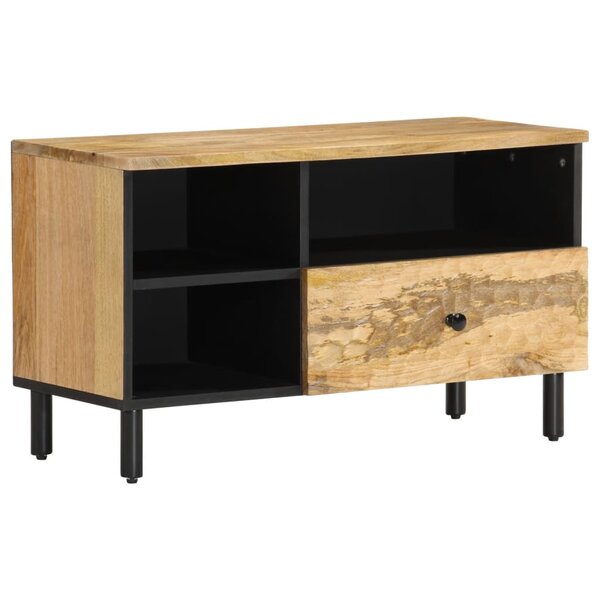 vidaXL Meuble TV 80x33x46 cm bois massif de manguier