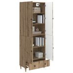 vidaXL Ensemble de Meubles 2 Pièces 66 x 34 5 x 95 cm Bois d'ingénierie